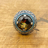 Multi - Color Zultanite Stone Men's Ring - TryAladdin