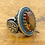 Multi - Color Zultanite Stone Ottoman Men's Ring - TryAladdin