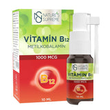 Nature's Supreme Vitamin B12 1000 Mcg Methylcobalamin 10 ml Spray - TryAladdin