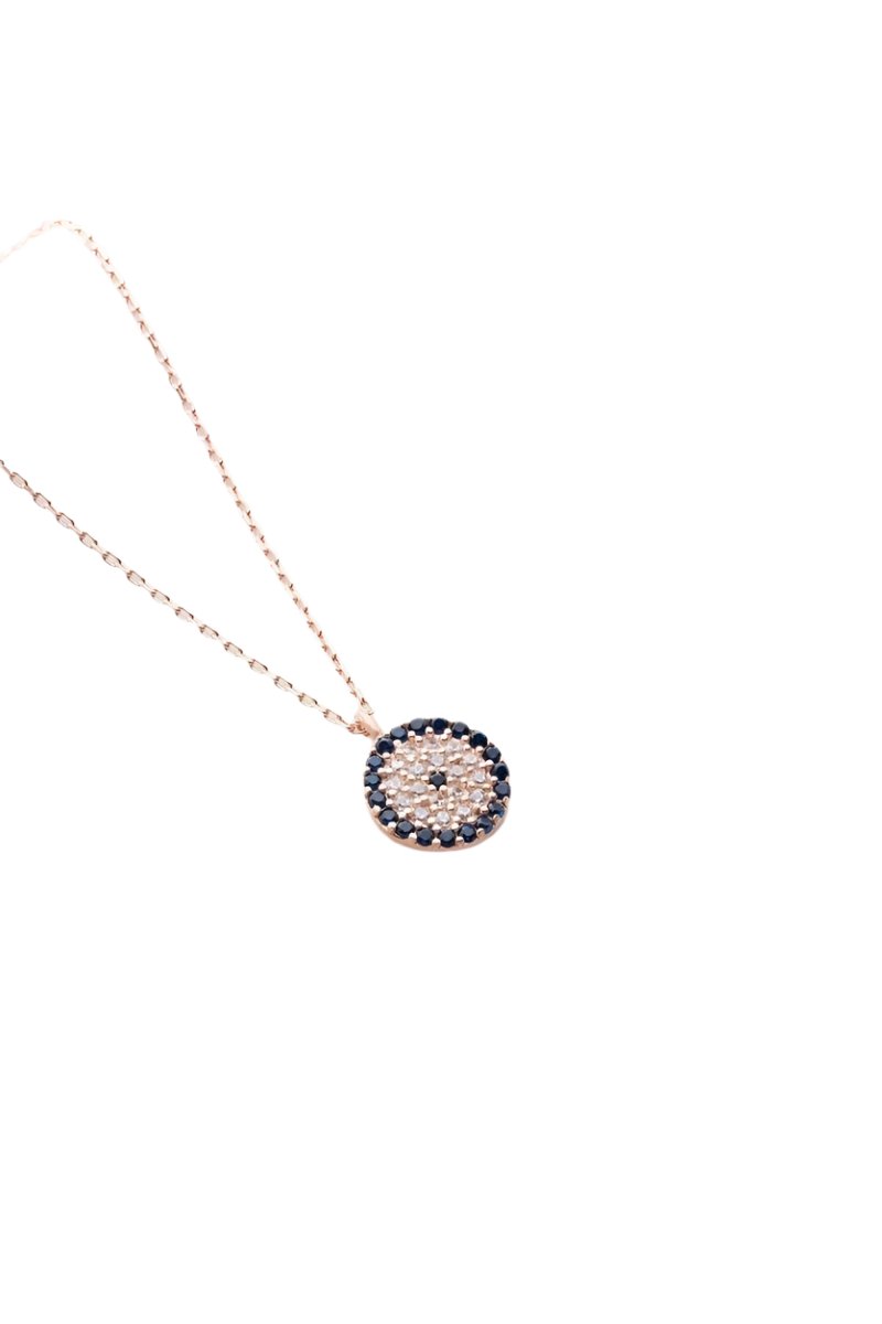 Nereze | Rose Minimal Nazar Evil Eye Necklace - TryAladdin