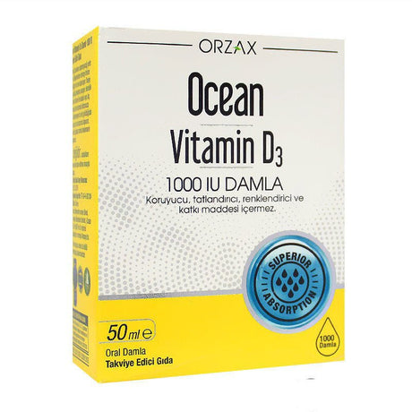 Ocean Vitamin D3 1000 IU Drops 50 ml - TryAladdin