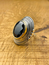 Onyx Silver Ring - TryAladdin