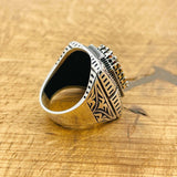 Ottoman Style Multi - Color Zultanite Men's Ring - TryAladdin