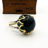 Oval Onyx Stone Women's Ring - TryAladdin