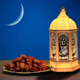 Oval Ramadan Lantern with Ceiling Shades(White) - TryAladdin