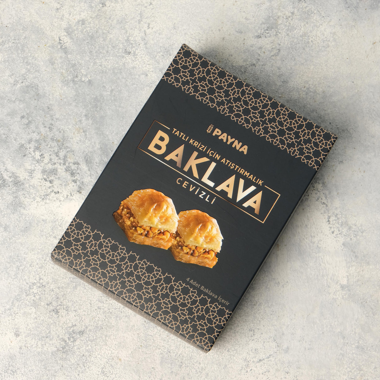 Payna | Walnut Baklava Box - 2 Single Serve Slices (Bundle of 5 Boxes) - TryAladdin