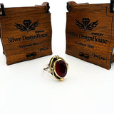 Red Ruby Stone Ladies Ring - TryAladdin