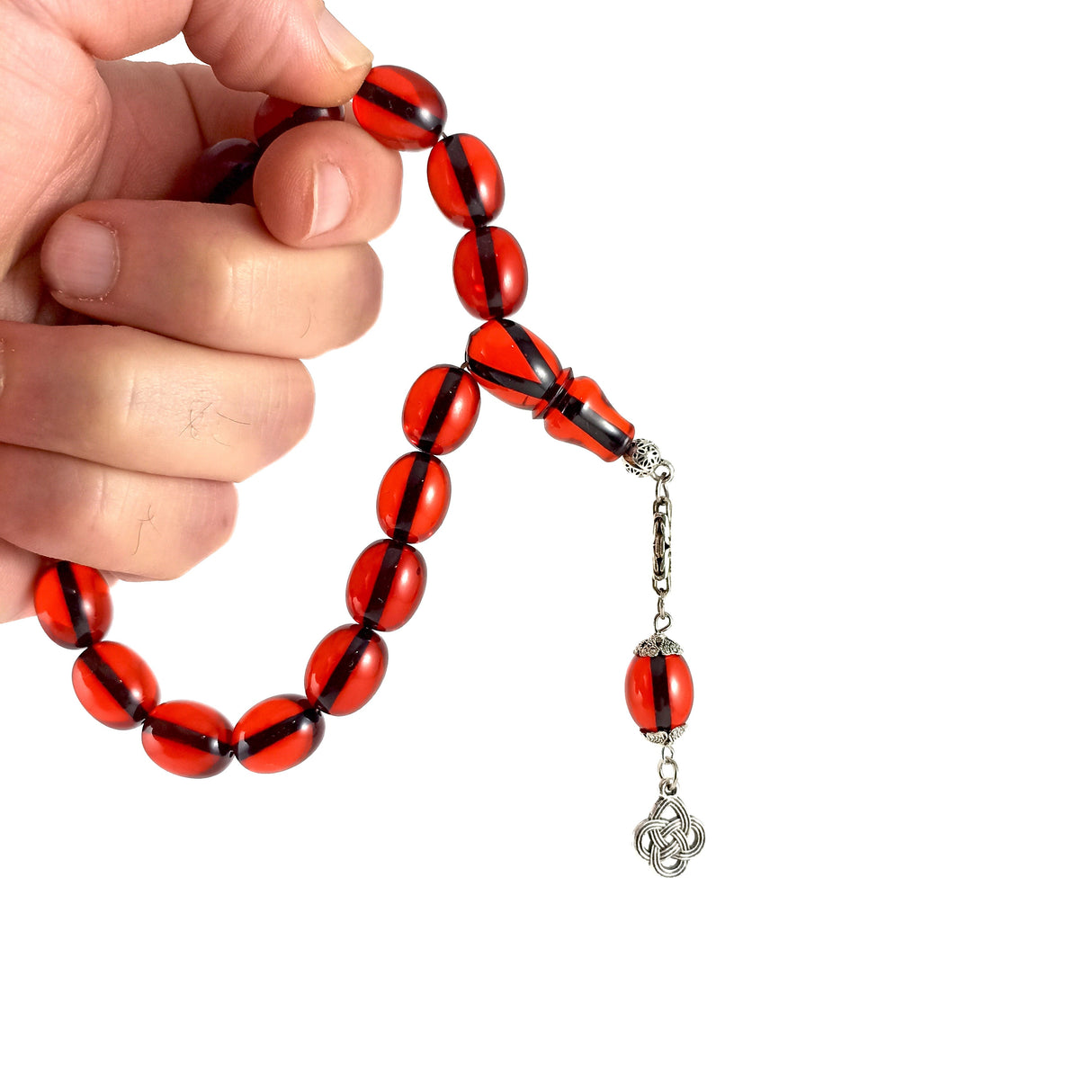 Selderesi | 17 Beads Efe Size (Small Size) Mascot Fire Amber Tasbih - TryAladdin