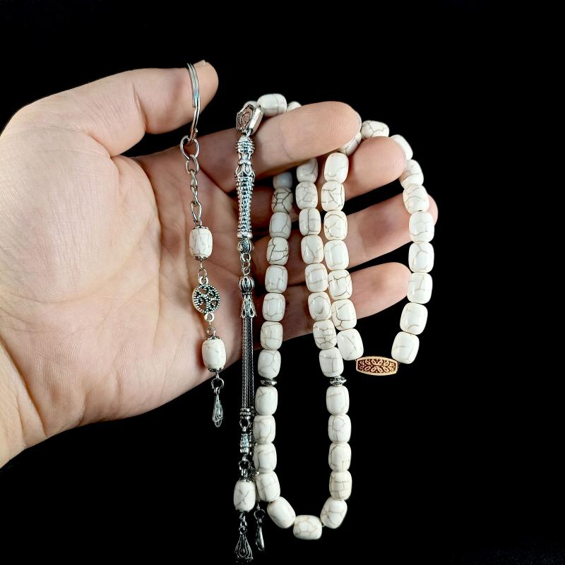 Selderesi | Ceyt Natural Stone Tasbih Set with Bracelet and Keychain Set - TryAladdin