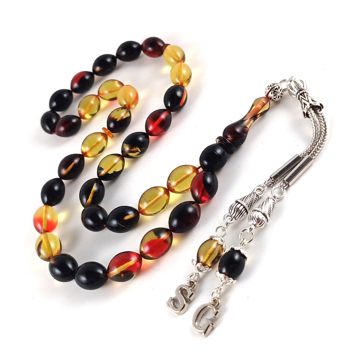 Selderesi | Darabci Design Special Color Fire Amber Tasbih - TryAladdin