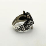 Square Black Onyx Gemstone Silver Ring - TryAladdin