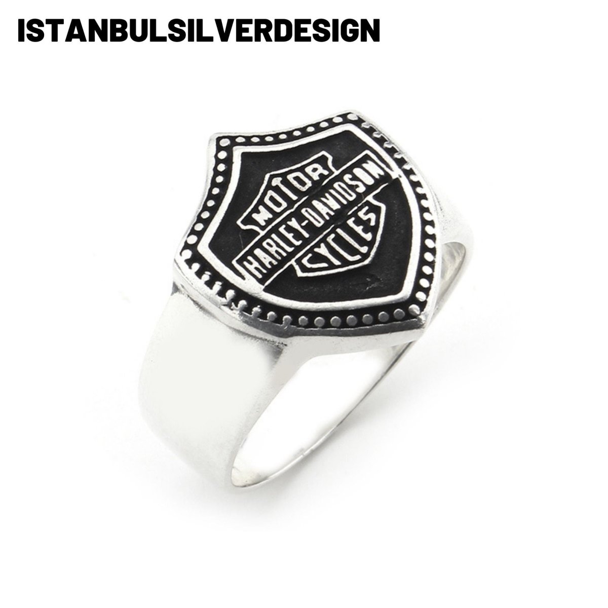 Sterling Silver Harley Davidson's Biker Ring - TryAladdin