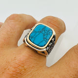 Sterling Silver Turquoise Ring - TryAladdin