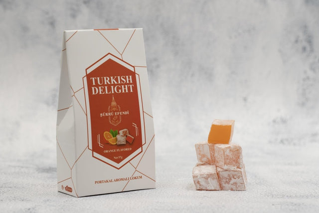 Sukru Efendi 1935 | Open and Enjoy Turkish Delight Orange Flavored - TryAladdin