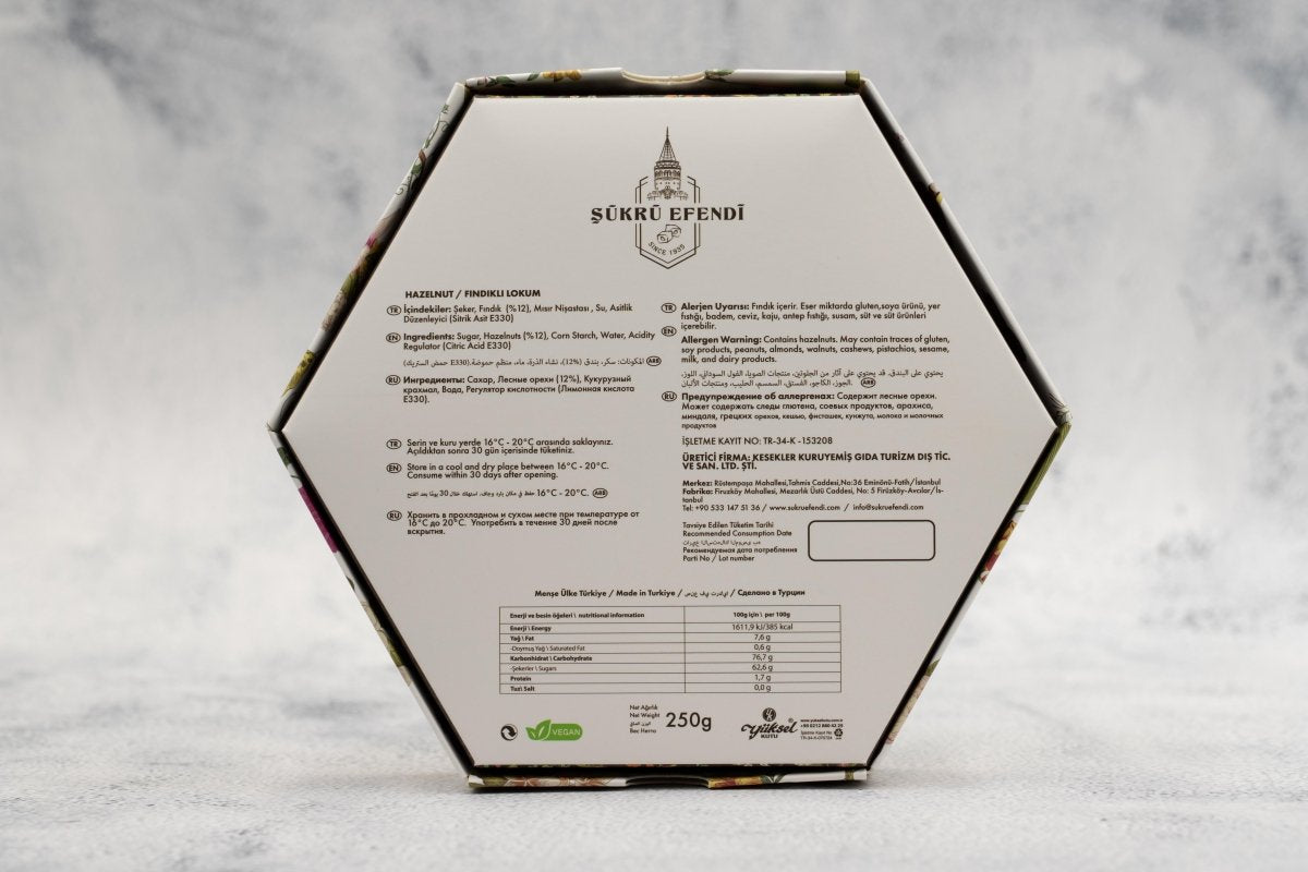 Sukru Efendi 1935 | Turkish Delight Hexagonal Box Pistachio - TryAladdin