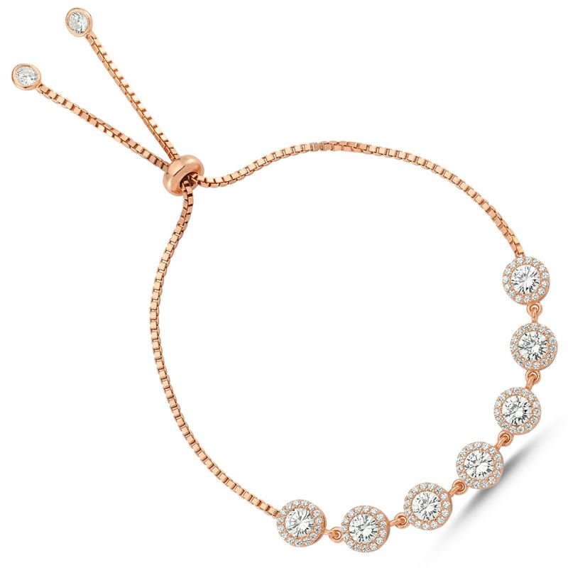 Taki | Silver Bracelet with Imitation Diamond Stones - TryAladdin