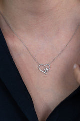 Taki | Silver Heart Snowflake Women Necklace Valentine Gift - TryAladdin