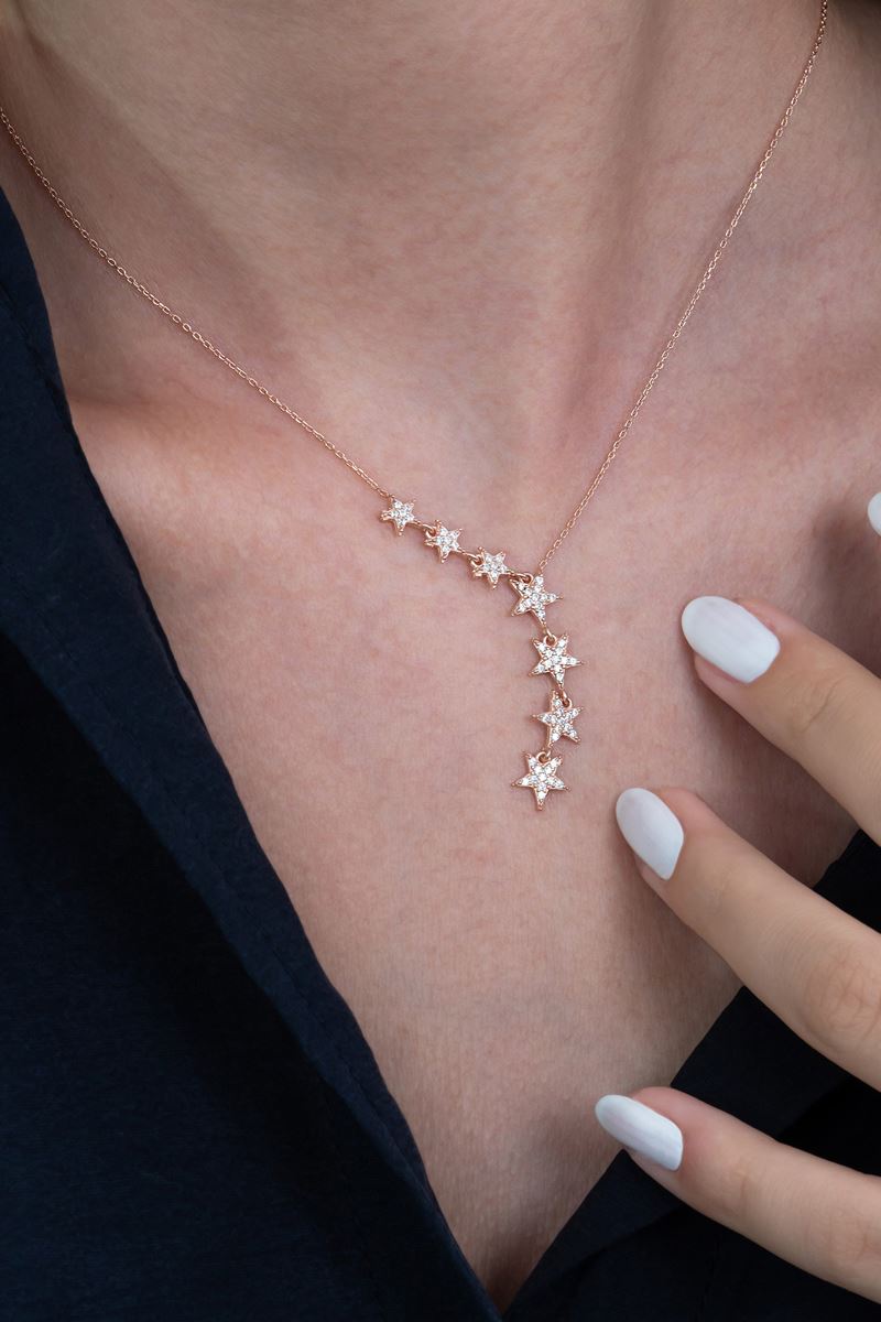 Taki | Silver Shooting Star Necklace Valentine's Gift - TryAladdin