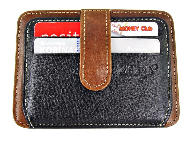 Taki | Zenga Men's Leather Wallet - Calfskin Holder - TryAladdin