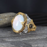 Tesbihevim | Moonstone Silver Ring for Men - TryAladdin