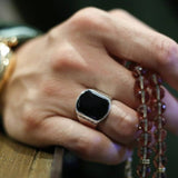 Tourmaline Stone Men's Ring - TryAladdin