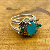 Unique Handmade Multi Stone Ring - TryAladdin