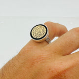 Unique Seal of Solomon Men's Silver Ring - TryAladdin