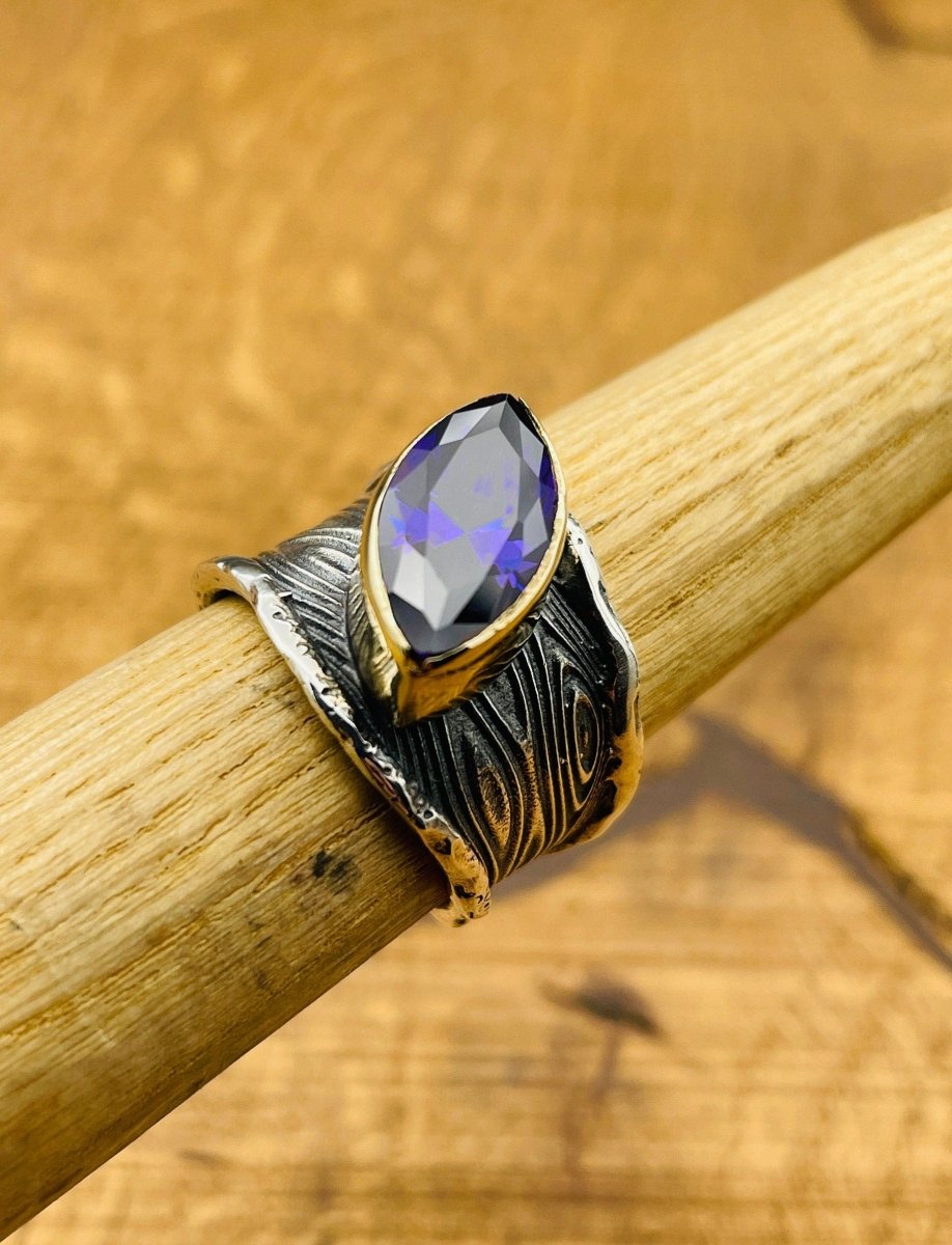 Women's Amethyst 925 Sterling Silver Ring - TryAladdin