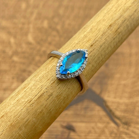 Women's Aquamarine Ring - TryAladdin