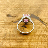 Women’s Morganite Silver Ring - TryAladdin