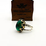 Women's Oval Emerald Ring - TryAladdin