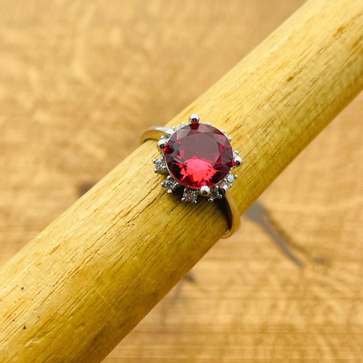 Women's Ruby Silver Ring - TryAladdin