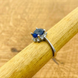 Women's Sapphire Silver Ring - TryAladdin