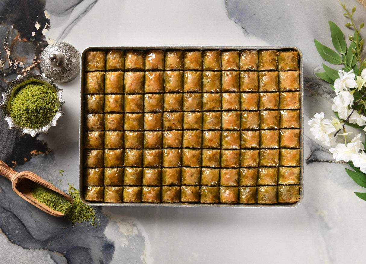 Asi | Special Mini Baklava with Pistachio Tray - TryAladdin