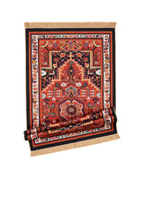 Bursa Ipek | Black Velvet Carpet Prayer Rug - TryAladdin