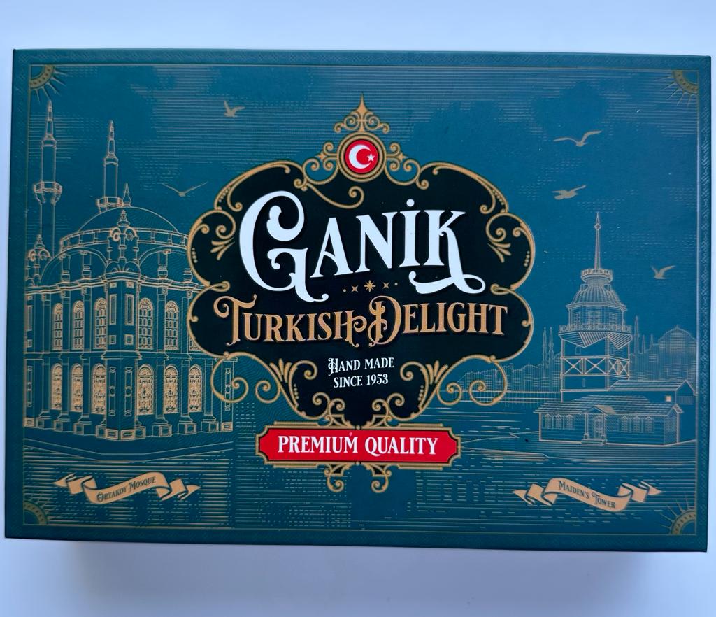 Ganik | Turkish Delight Double Roasted with Pistachio & Icing - TryAladdin