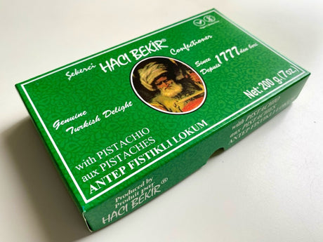 Haci Bekir Exclusive Turkish Delight with Extra Pistachio - Unique Consistency Lokums - TryAladdin