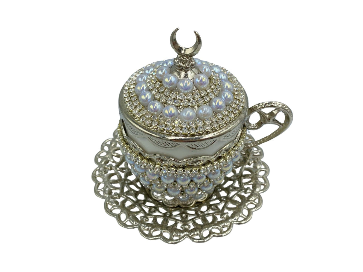 Lavina | Turkish Coffee Cup With Pearl Design - TryAladdin