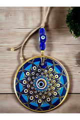Decorative Pattern Nazar Bead Glass Wall Ornament - TryAladdin