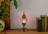 HND Handicraft | Handmade Glass Mosaic Desk Lamp, Pink Star - TryAladdin