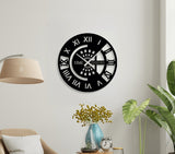 NR Dizayn | Roman Numeral Metal Wall Clock - TryAladdin