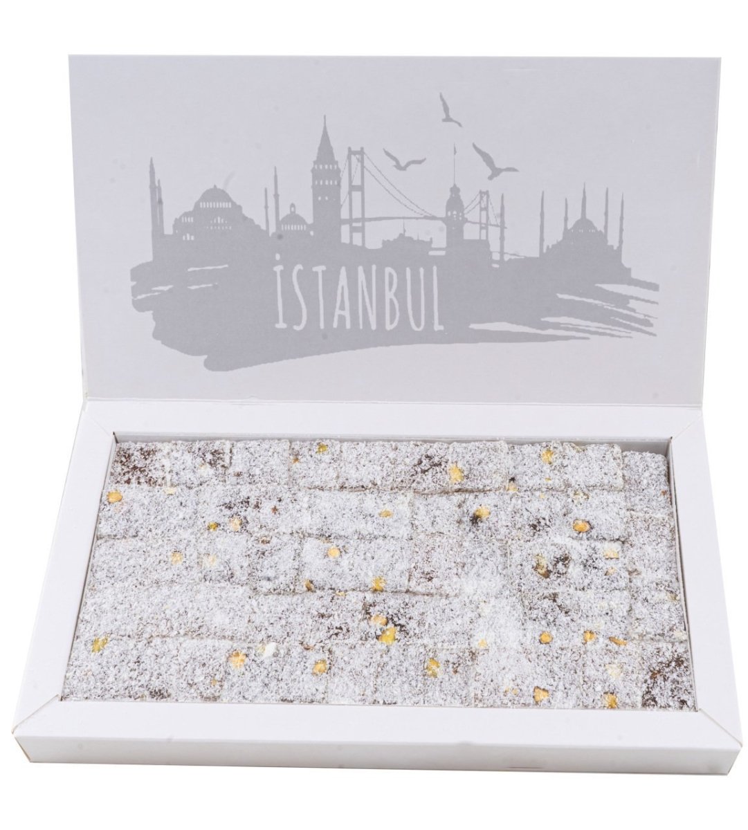 Tatbak | Large Cut Turkish Delight with Walnuts, Pistachios and Coconut - TryAladdin