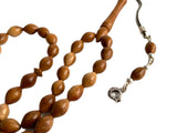 Tesbihevim | Plain Kuka Wood Tasbih with Silver Tassel - TryAladdin