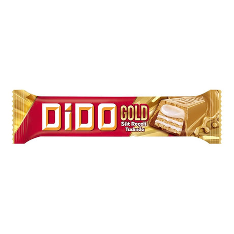 Ulker | Dido Gold Chocolate Covered Wafer Bar with Milk Jam 36g - TryAladdin